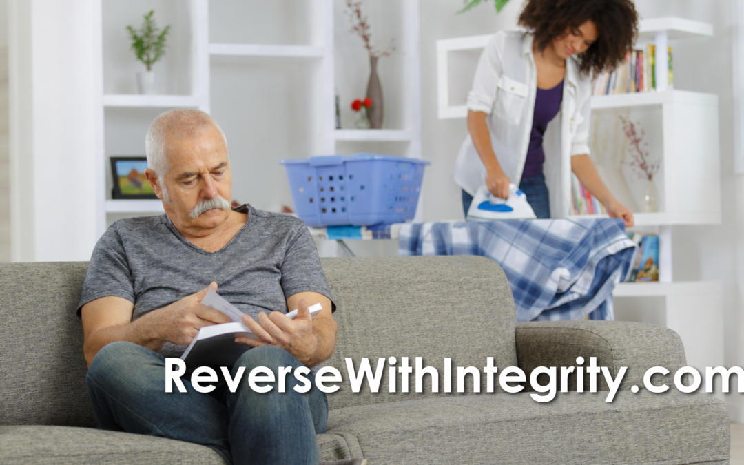 77-year-old senior homeowner receiving non-medical in-home assistance while aging in place in his Little River, South Carolina home.