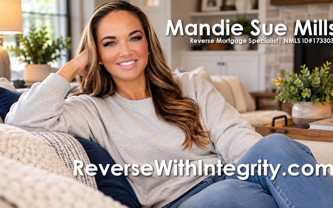 Picture of Mandie Sue Mills sitting on her couch